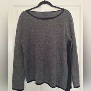 Eileen Fisher Black Top Blouses Long Sleeve Size M